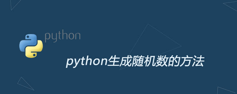 python如何生成随机数