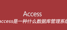What kind of database management system is Access?