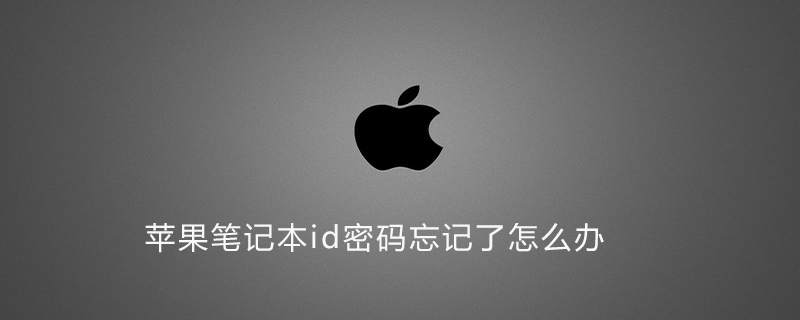 苹果笔记本id密码忘记了怎么办