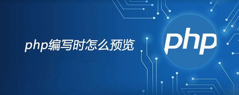 php编写时怎么预览