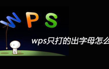 wps只打的出字母怎么解决