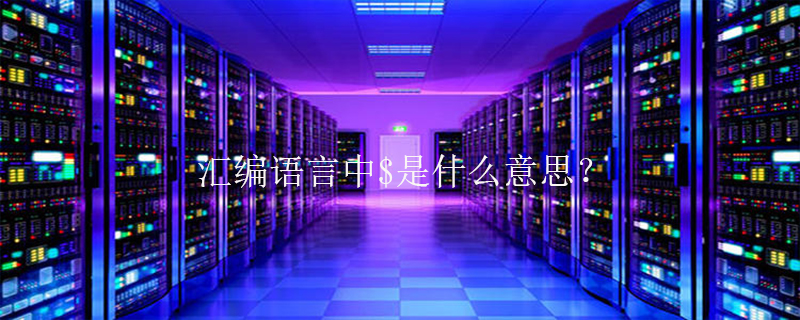 汇编语言中$是什么意思？