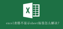How to solve the problem that the excel table does not display the sheet tag?