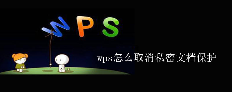wps怎么取消私密文档保护