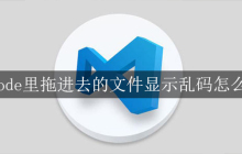 vscode里拖进去的文件显示乱码怎么解决