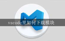 vscode里如何下载模块