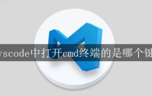 vscode中打开cmd终端的是哪个键