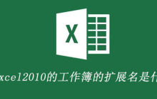 Excel2010的工作簿的扩展名是什么