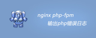nginx php-fpm 输出php错误日志