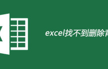 excel找不到删除背景
