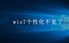 win7个性化不见了