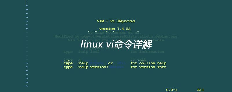 Linux vi 명령에 대한 자세한 설명