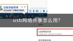 usb网络共享怎么用
