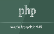 wamp运行PHP中文字乱码