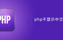 php显示不了中文字符