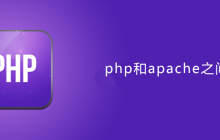php和apache之间如何连接