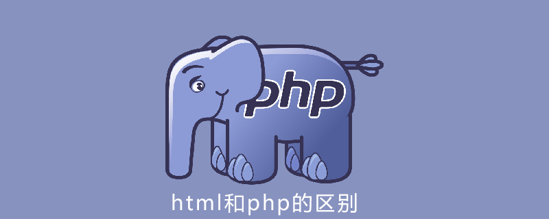 The difference between html and php