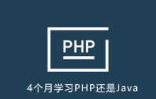 4个月学php还是java