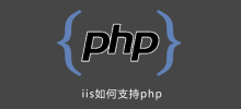How does iis support php