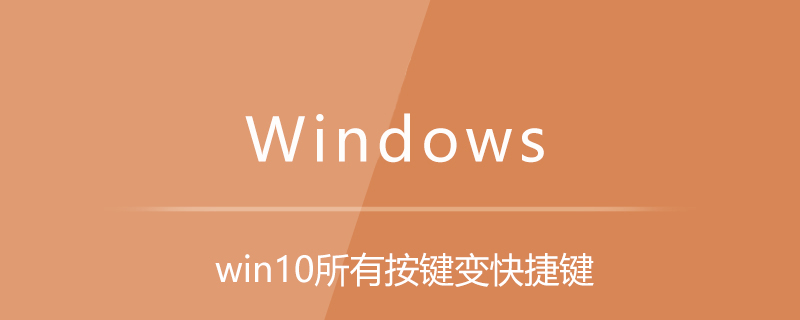 win10所有按键变快捷键-小浪学习网