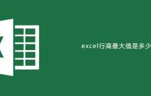 excel行高的最大值是多少