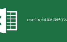 excel中右击时菜单栏消失了怎么办