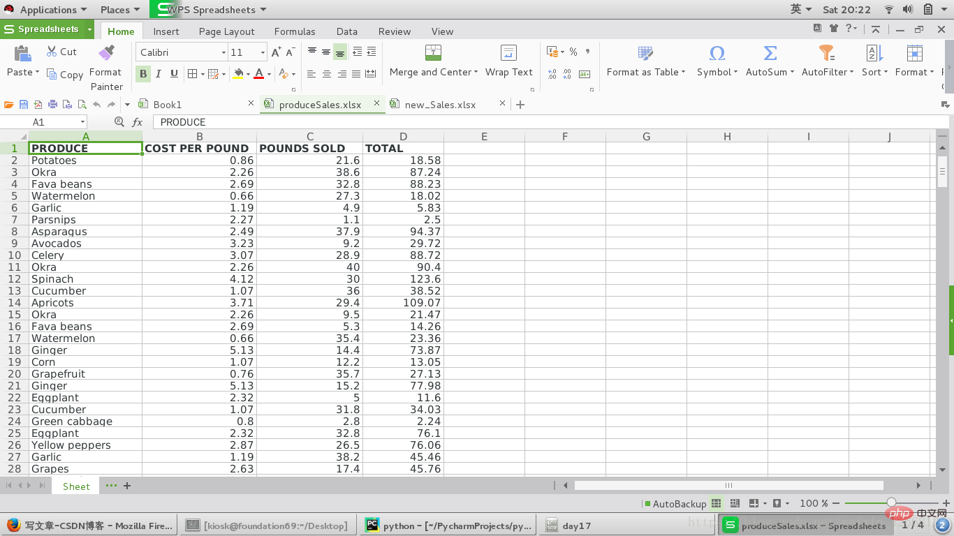 Python operations for Excel tables