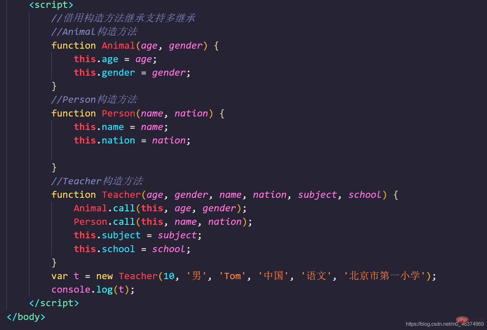 一分鐘帶你了解JavaScript原型鏈繼承的概念以及原理