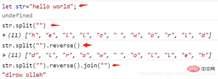 JavaScript如何将字符串反转
