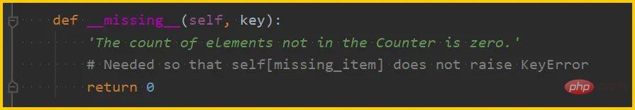 Python魔法函數(shù)學(xué)習(xí)之__missing__