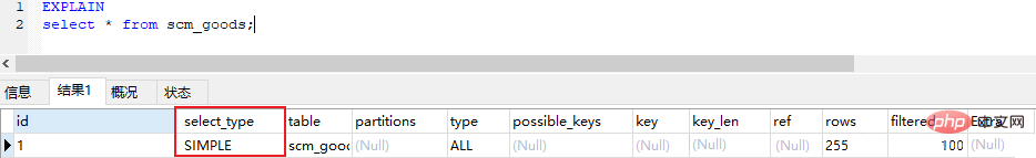 MySQL学习之explain用法详解