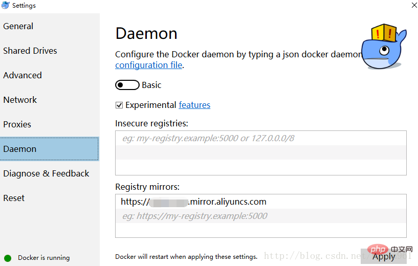Win10中docker的安裝與使用（圖文詳解）