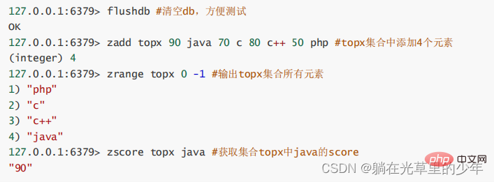 Redis 順序付きセット zset の知識ポイントを要約する