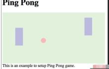 Html5游戏开发之乒乓Ping Pong游戏示例(二)