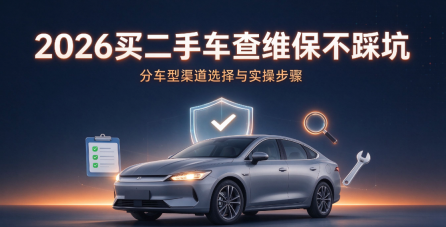 2026买二手车查维保不踩坑：分车型渠道选择与实操步骤