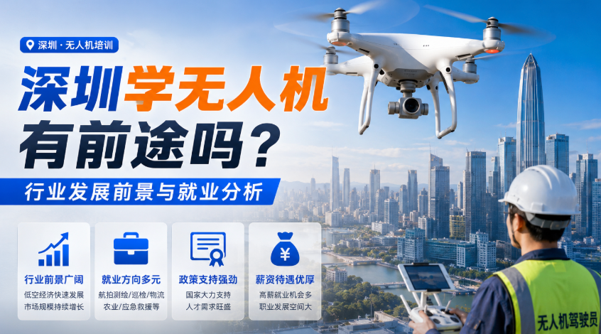 深圳学无人机有前途吗?行业发展前景与就业分析 - php中文网
