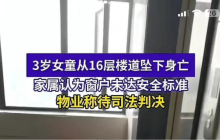 3岁女童16楼坠亡 父母索赔51万 详细介绍
