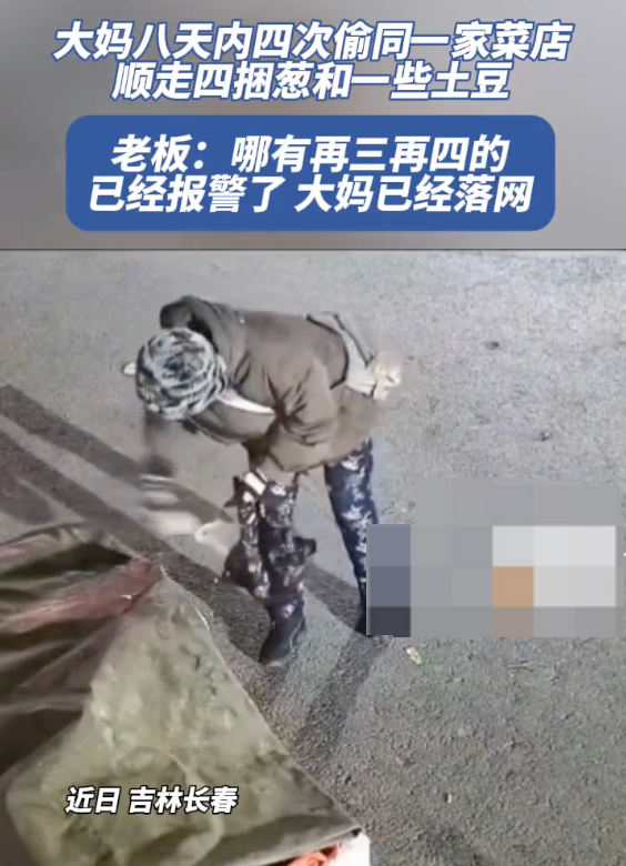 大妈八天四次偷同一家菜店被抓了吗?详情介绍 - php中文网