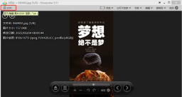 Honeyview 5.51 Windows中文文件信息界面，EXIF入口被红框标出，文件名为060402.jpg并显示5/8，证明删除前按Tab核对当前对象