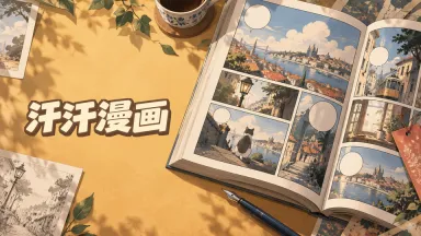 汗汗漫画字体设计版封面