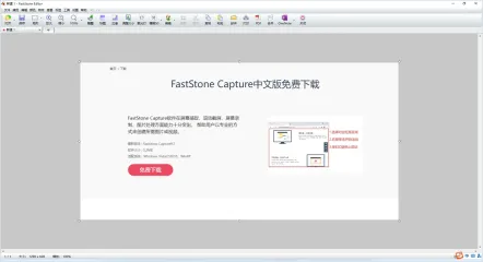 FastStone Capture把截图送入编辑器界面,步骤一:打开需要标注的截图。