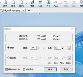 FastStone Capture输入目标像素宽高界面,步骤二:选择像素模式。