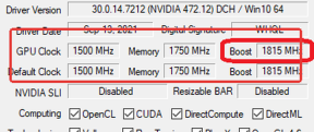 GPU-Z怎么看显卡默认频率和Boost频率:在显卡页定位频率区
