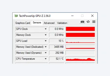 GPU-Z Sensors页显示GPU Clock与Memory Clock为0 MHz异常读数 - GPU-Z频率显示为0怎么办_GPU-Z频率读数异常与驱动检查指南 - php中文网