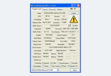 GPU-Z另一张改写型号显卡示例，用于核对设备ID和核心规格 - GPU-Z能看出显卡真假吗_GPU-Z显卡识别信息核对与判断限制 - php中文网