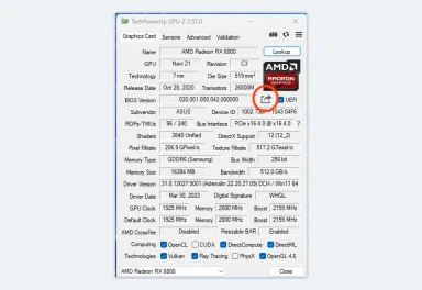 GPU-Z Radeon显卡参数页显示BIOS、显存厂商和默认频率 - GPU-Z能用参数判断矿卡吗_GPU-Z显卡参数核对与矿卡识别限制 - php中文网