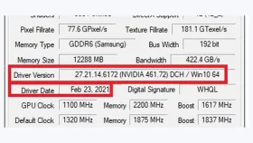 GPU-Z Windows界面显示NVIDIA驱动版本、DCH标记、日期与Windows 10 64位 - GPU-Z驱动日期是什么意思 - php中文网