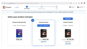 CCleaner 官方购买流程中的专业版套餐选择 - CCleaner怎么升级专业版_CCleaner专业版升级流程 - php中文网