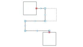 亿图图示直角连接线的控制柄与转折位置调整 - 亿图图示连接线怎么转弯_亿图图示连接线转折调整方法 - php中文网