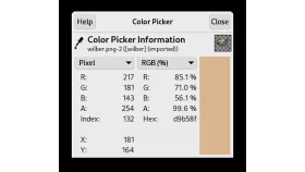 GIMP 颜色拾取器显示像素颜色信息 - 图片颜色提取工具排行榜 从图片里取色用哪款 - php中文网